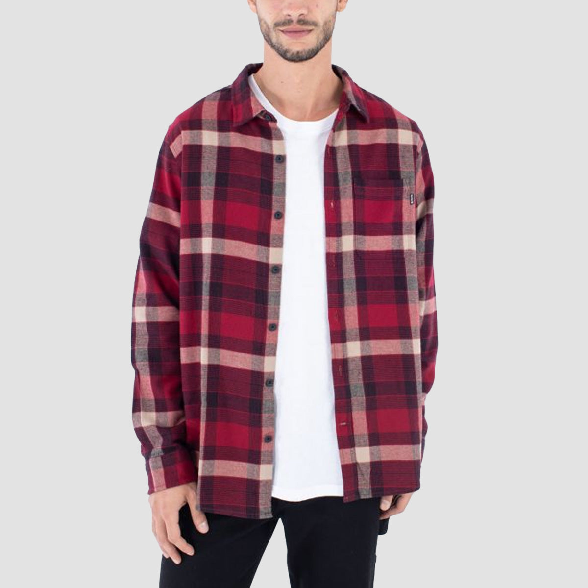 Hurley Portland Organic Flannel Longsleeve Shirt Matador