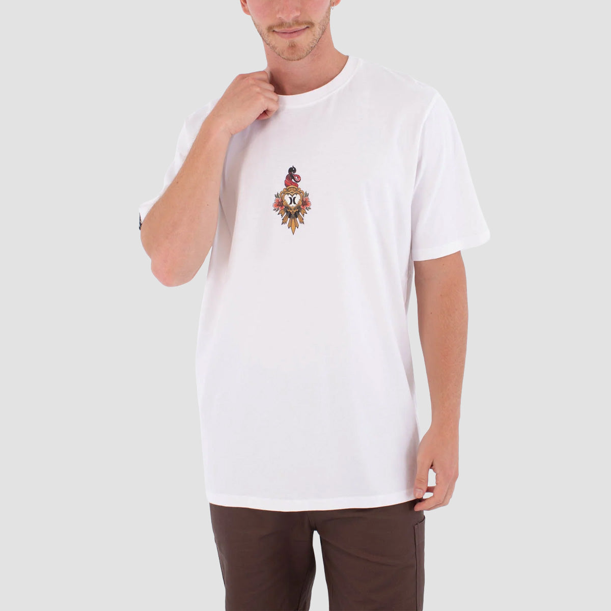 Hurley Tattoo Trudy Heart T-Shirt White