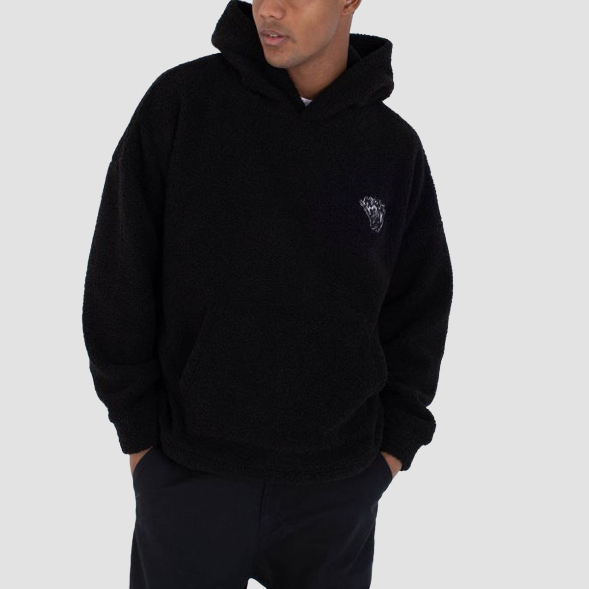 Hurley Union Sherpa Pullover Hoodie Black