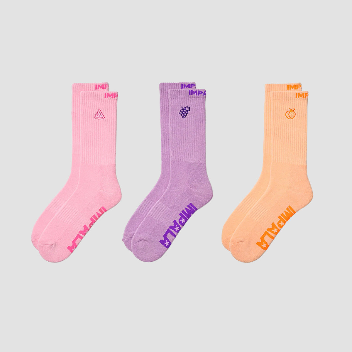 Impala Skate Socks 3 Pack Fruit