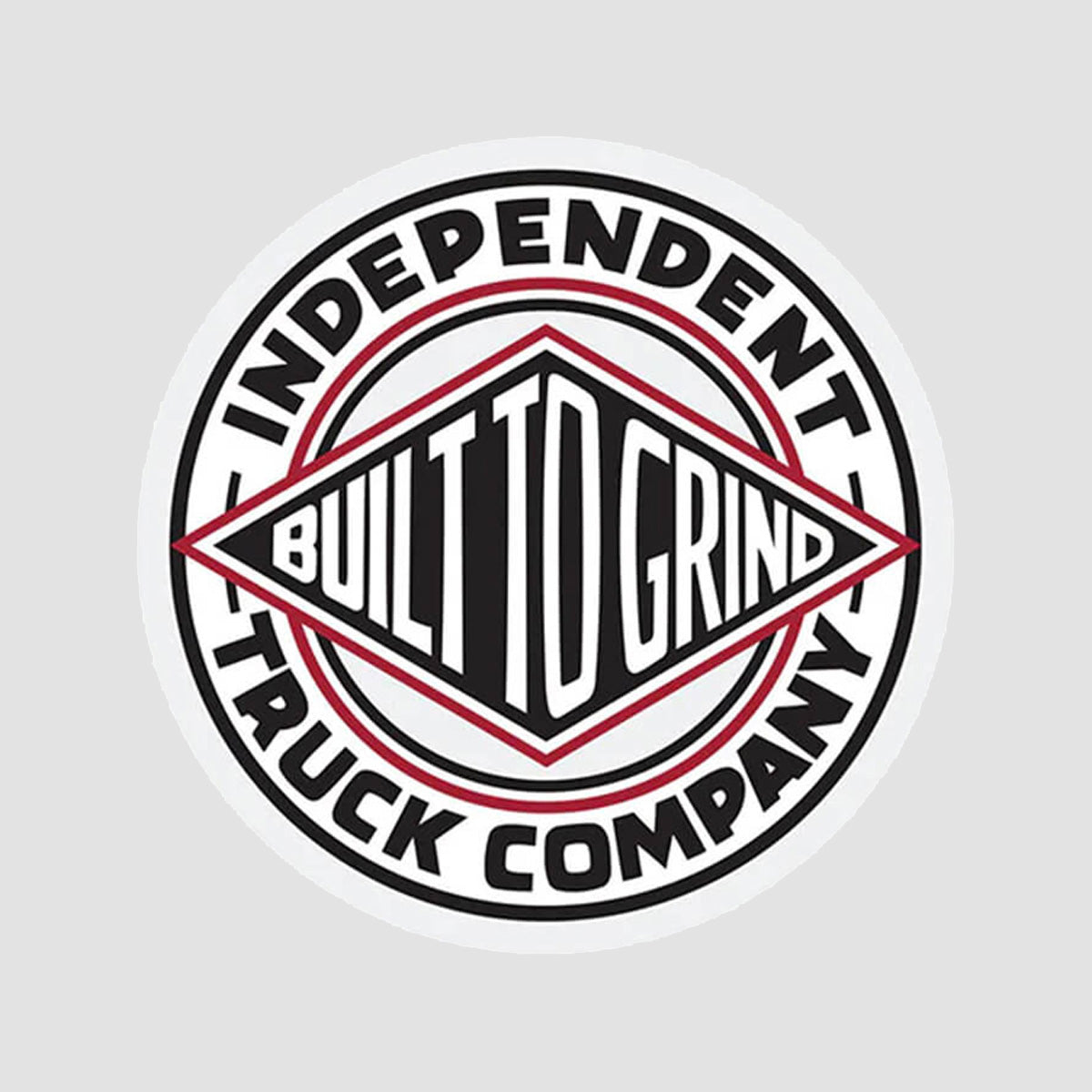 Independent BTG Summit Sticker White/Black/Red 75mm