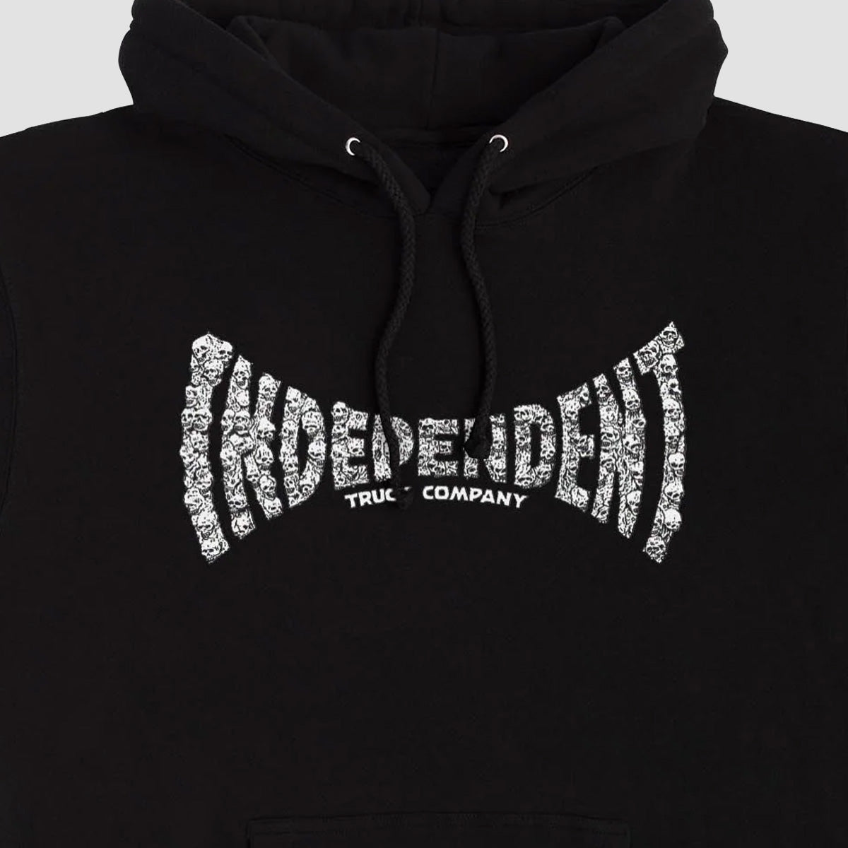 Independent Skull Span Pullover Hoodie Black