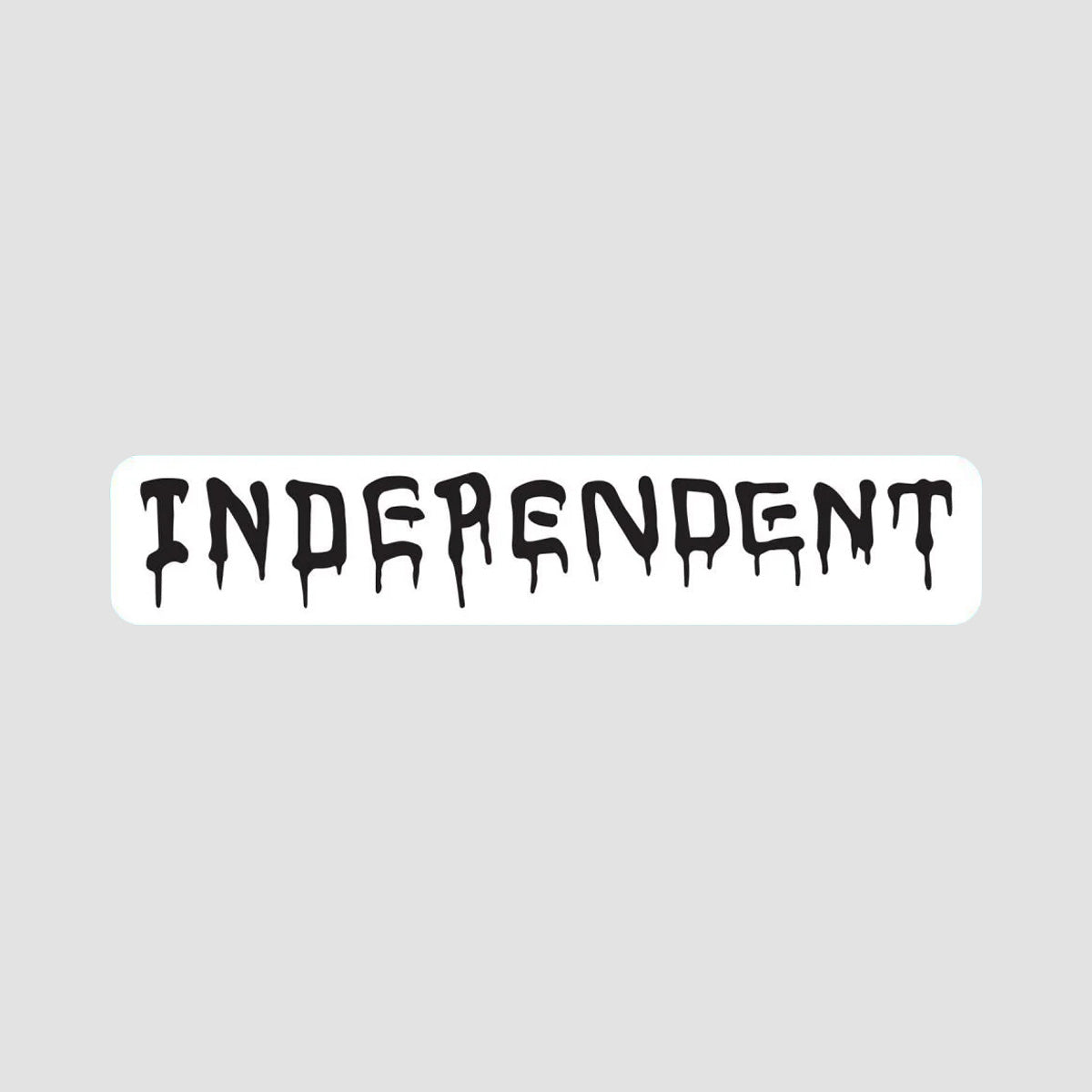 Independent Vandal Sticker White/Black 150x30mm