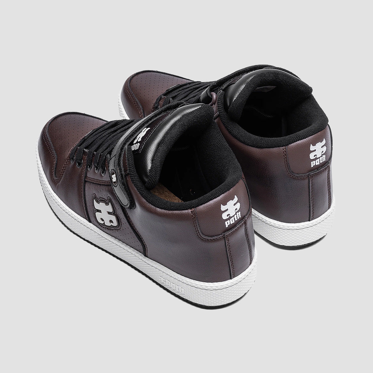 IPATH Grasshopper High Top Shoes - Burnished Brown Leather