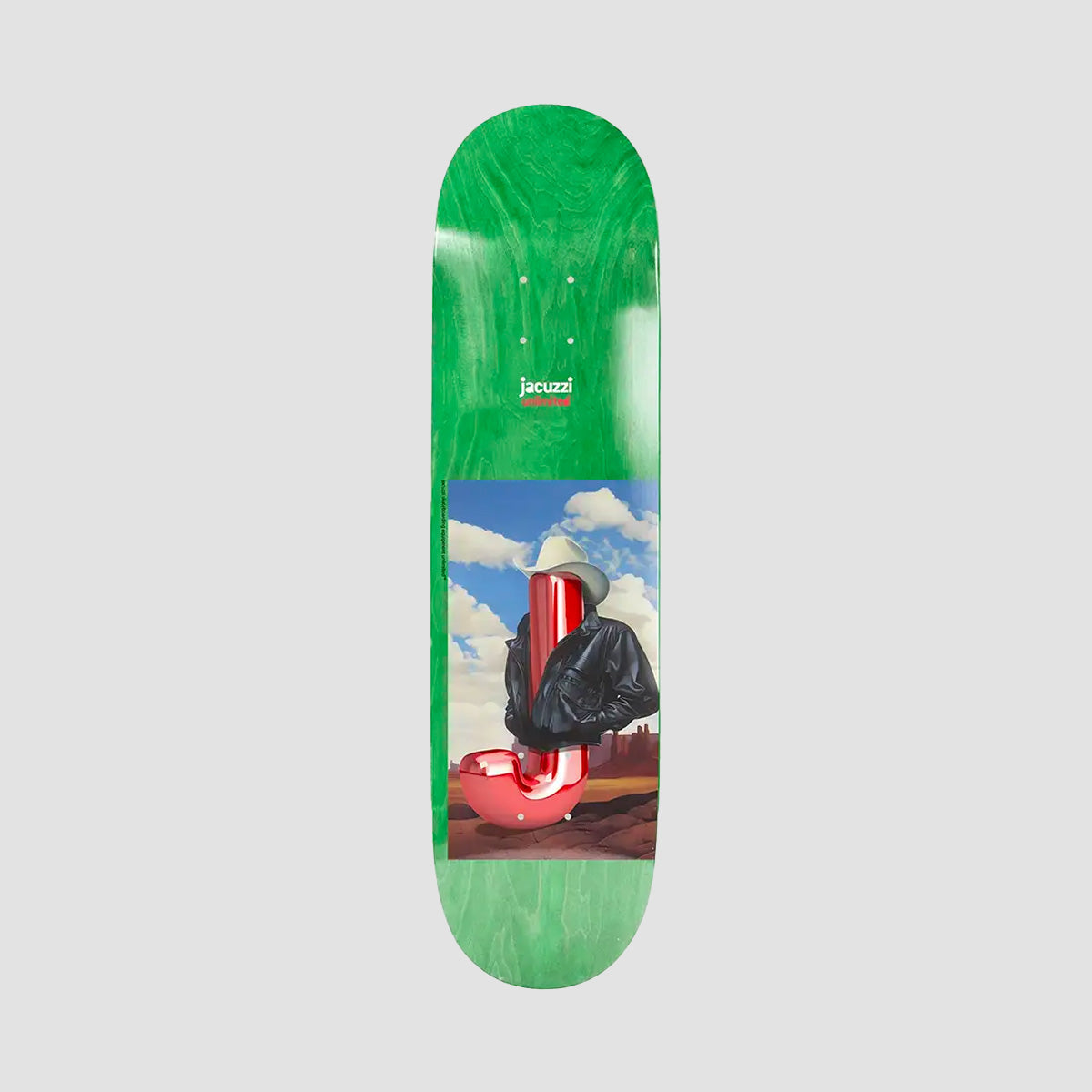 Jacuzzi Unlimited Big Ol J Ex7 Skateboard Deck Green - 8.5"