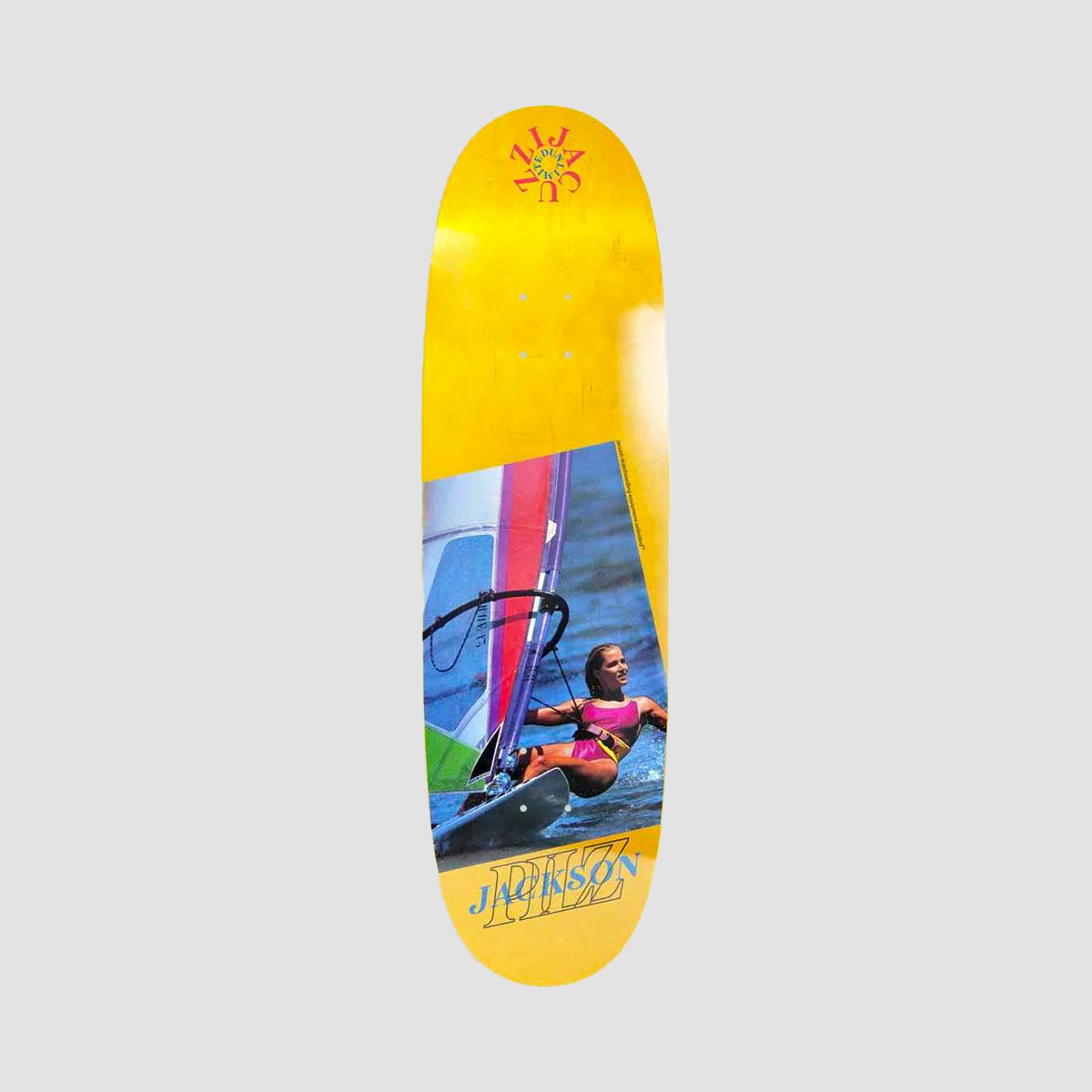 Jacuzzi Unlimited Jackson Pilz Carried Away Ex7 Shaped Skateboard Deck Yellow - 9.125"