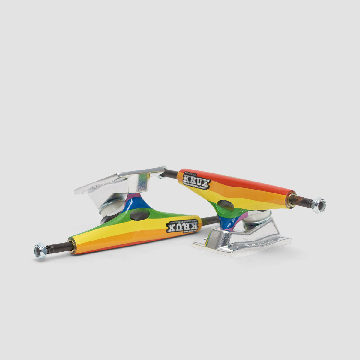 Krux K5 Rainbow 2 DLK Standard Skateboard Trucks 1 Pair Multi - 8.25"