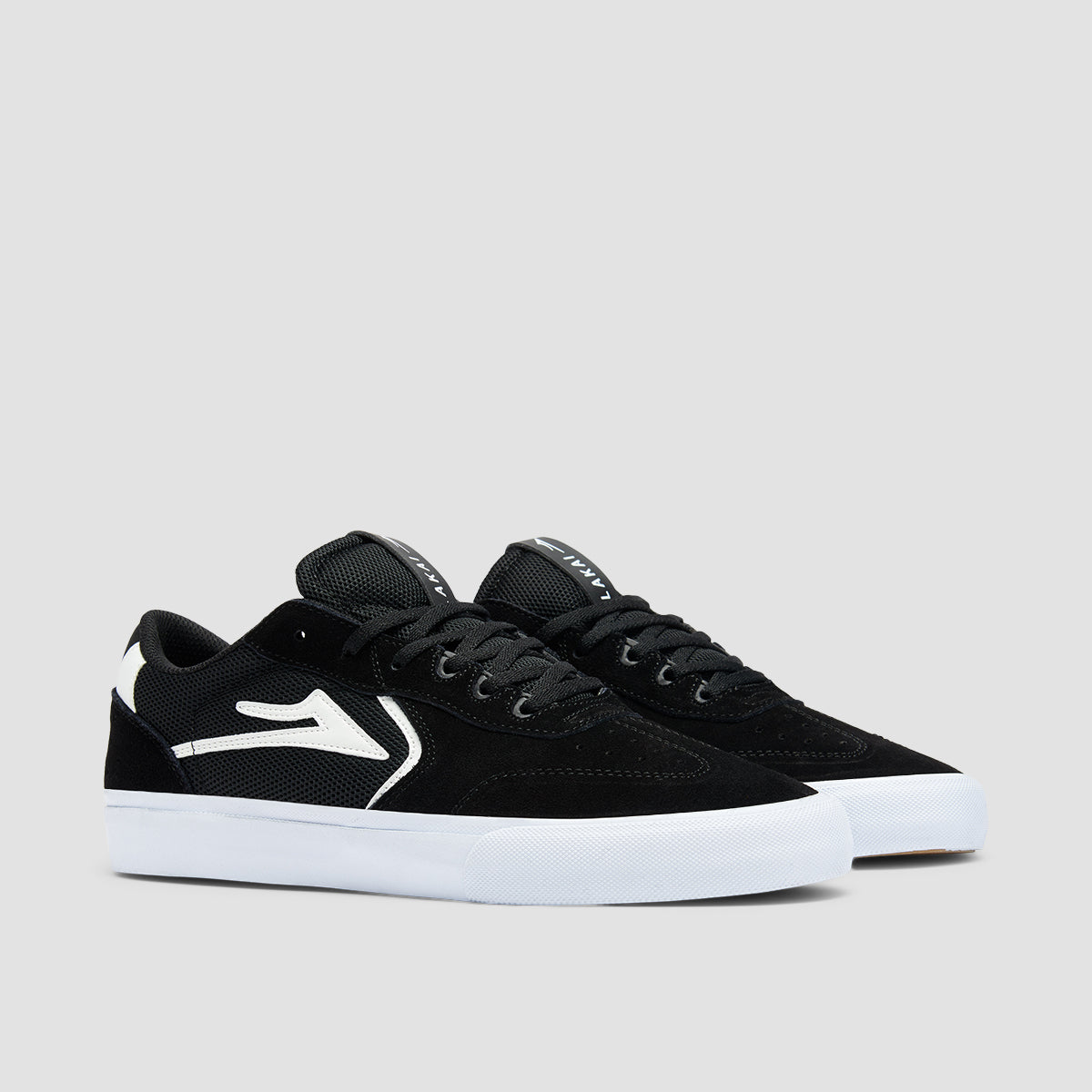 Lakai Atlantic Vulc Shoes - Black/White Suede