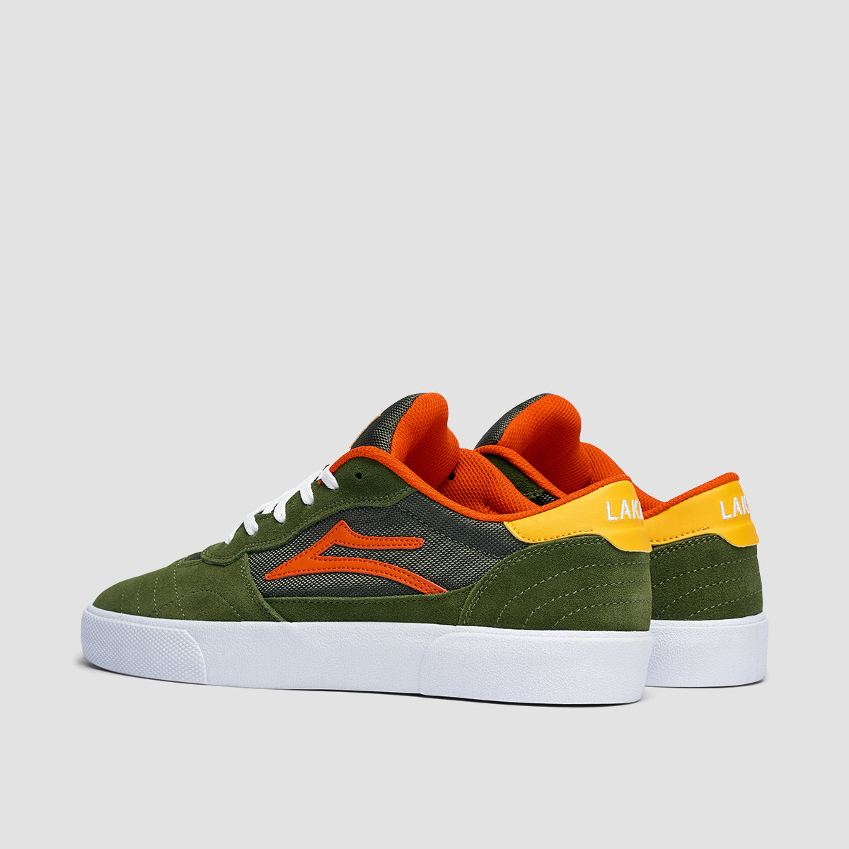 Lakai Cambridge Shoes - Olive/Yellow Suede