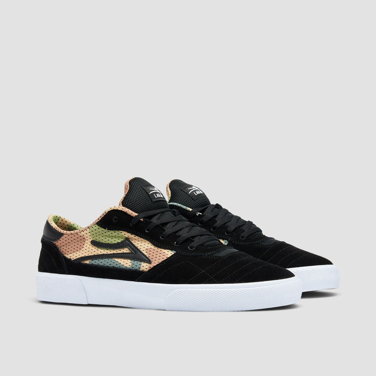 Lakai Cambridge Shoes - Black/Camo Suede