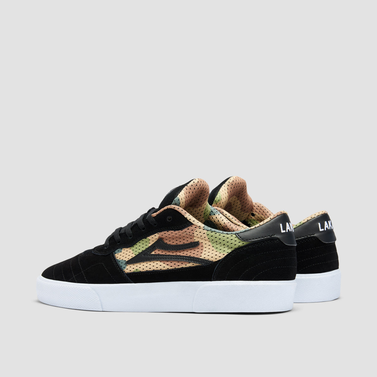 Lakai Cambridge Shoes - Black/Camo Suede