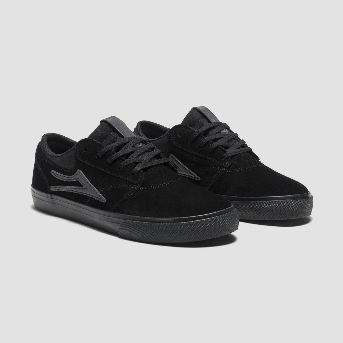 Lakai Griffin Skate Shoes - Black/Black Suede