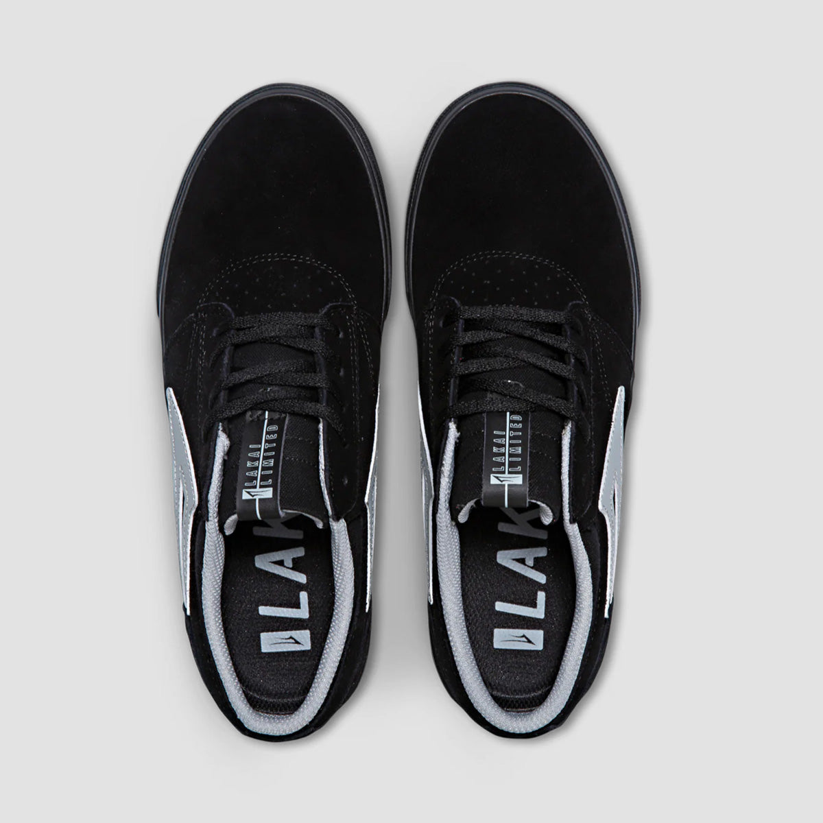 Lakai Griffin Skate Shoes - Black/Black Suede