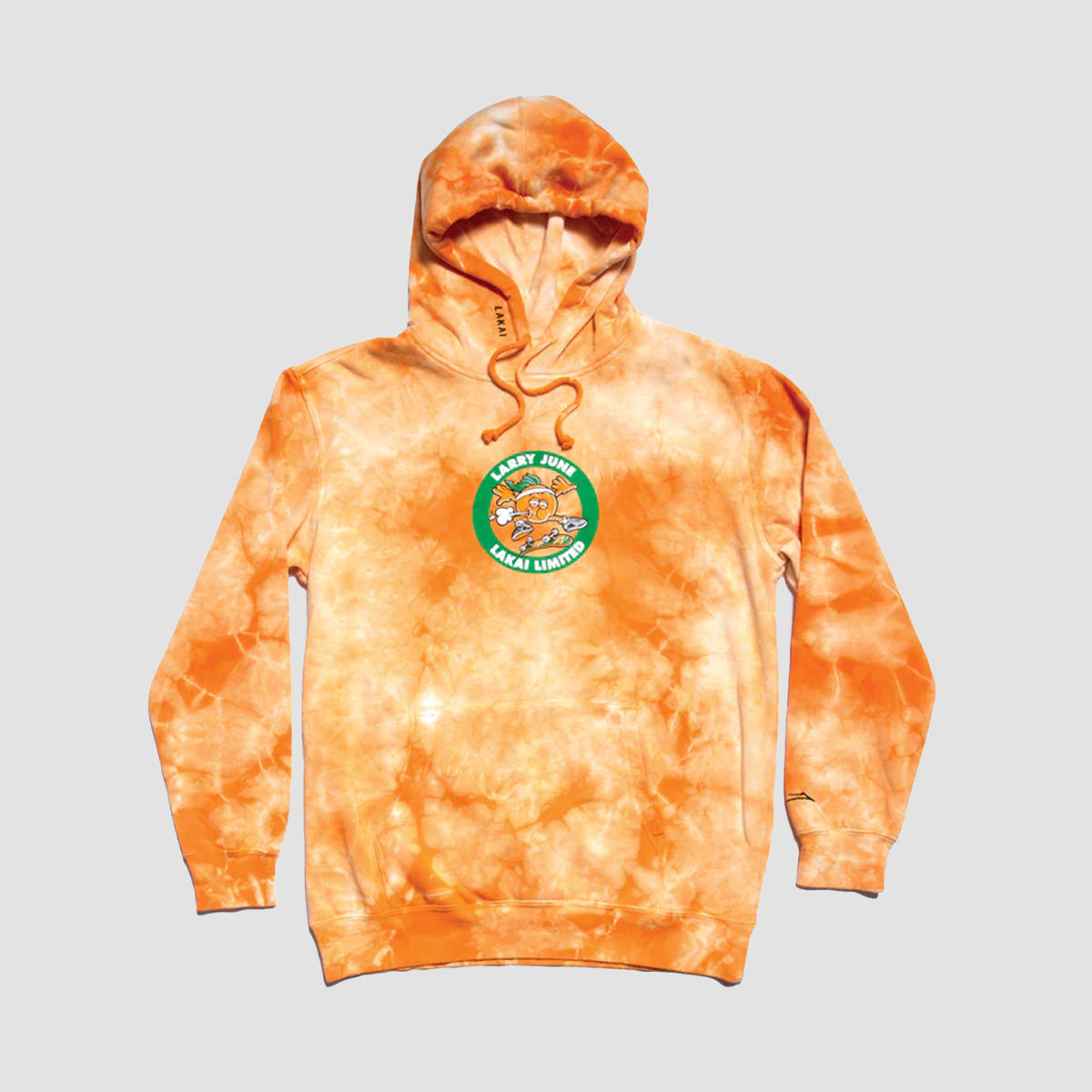 Lakai Larry June Skate Club Pullover Hoodie Orange Tie Dye