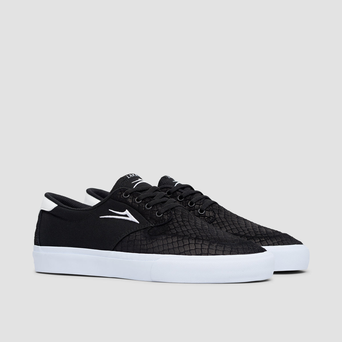 Lakai Riley 3 Shoes - Black Snake Suede