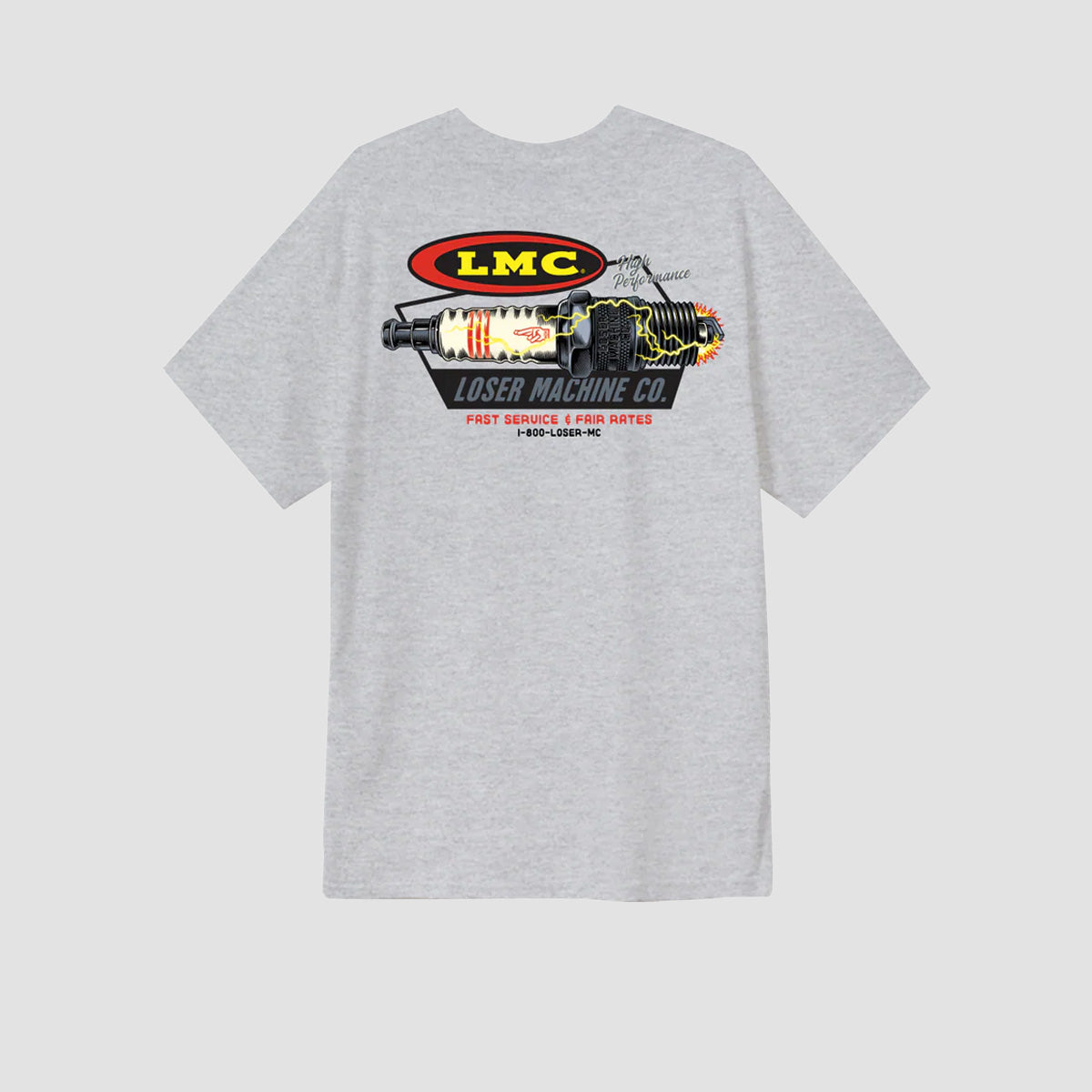 Loser Machine Auto Parts Pocket T-Shirt Heather Grey
