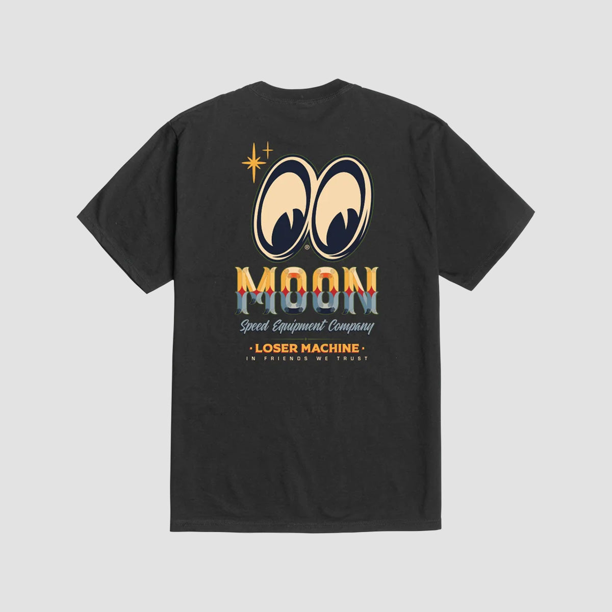 Loser Machine X Mooneyes Sign Board T-Shirt Black