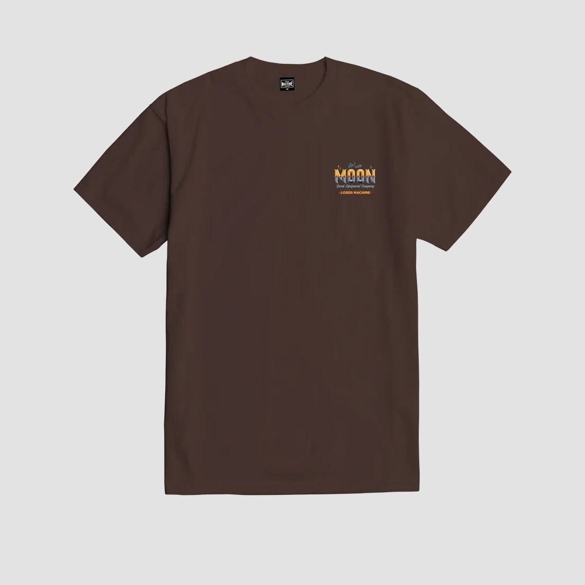 Loser Machine X Mooneyes Sign Board T-Shirt Java Brown
