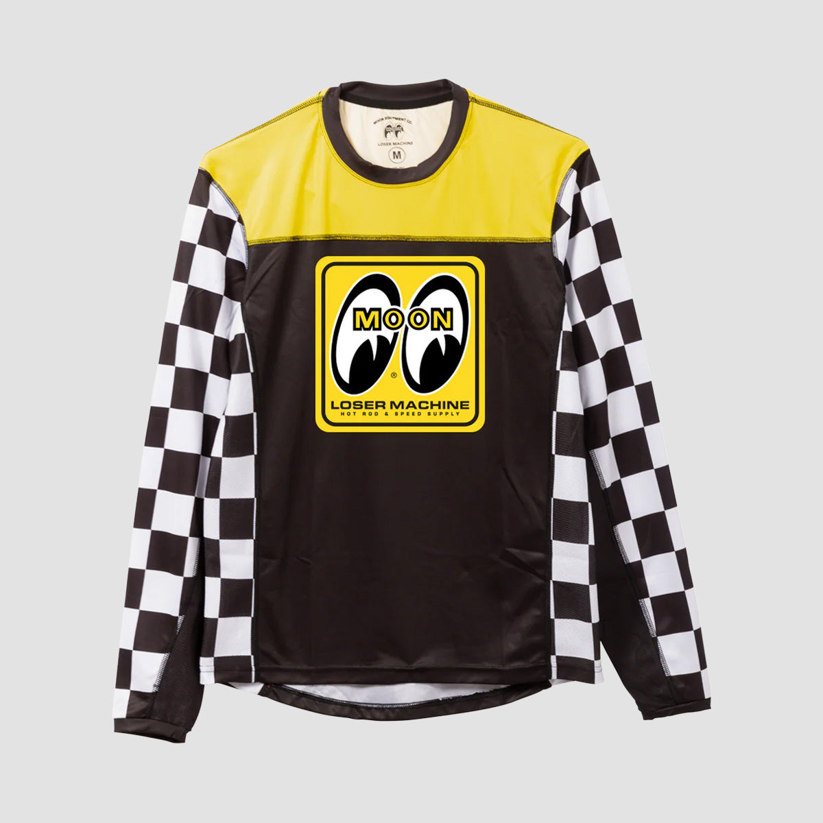 Loser Machine X Mooneyes Yokohama Longsleeve Jersey T-Shirt Black/Yellow