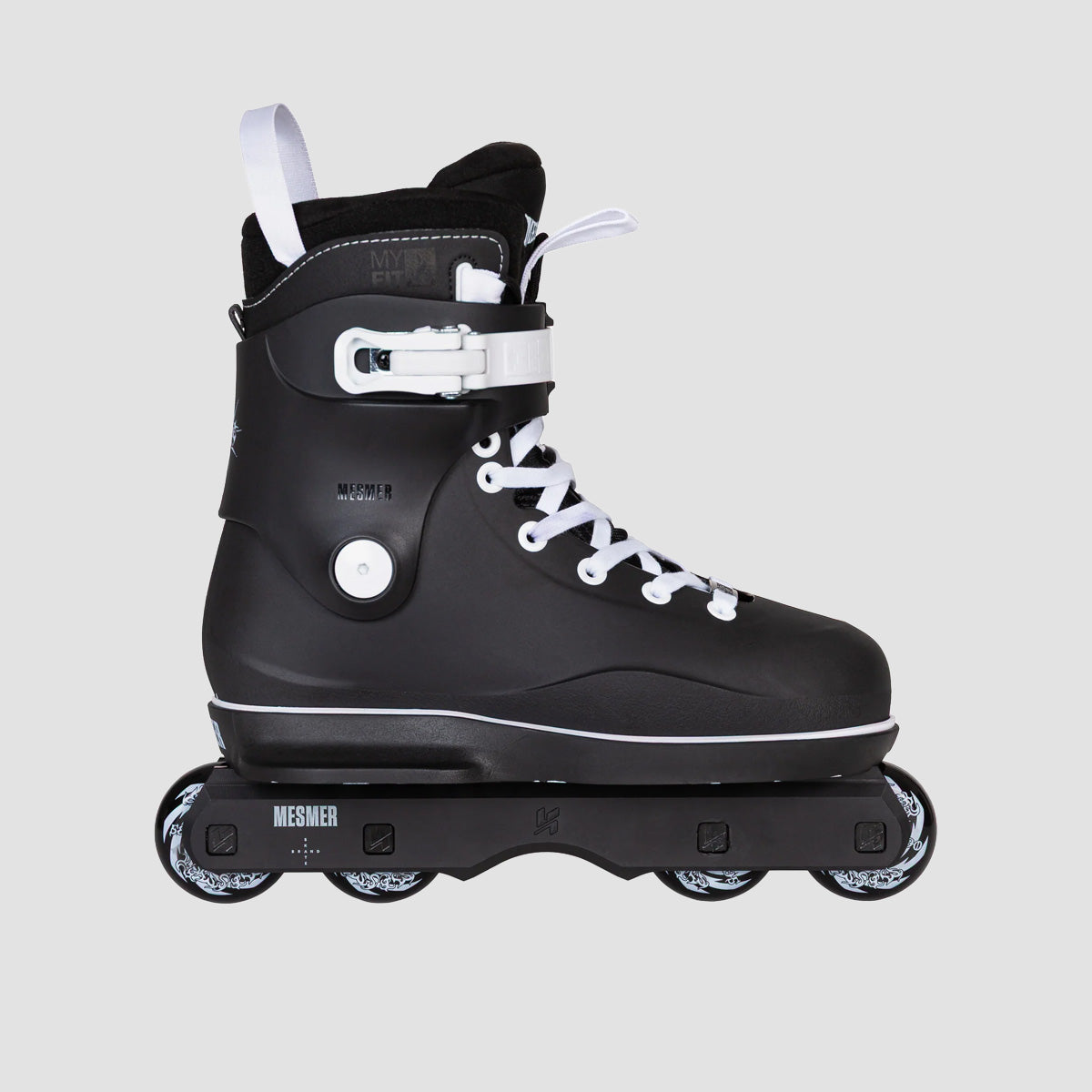 Mesmer Eclipse TS Flat Aggressive Inline Skates Black/White