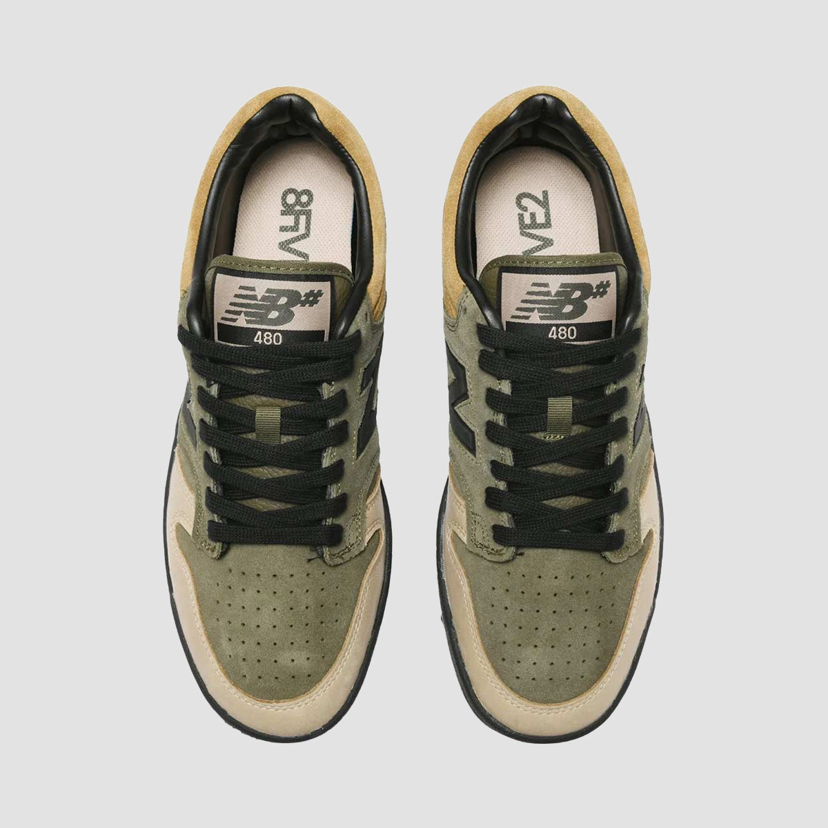 New Balance Numeric 480 X 8FIVE2 Shoes - Olive/Tan