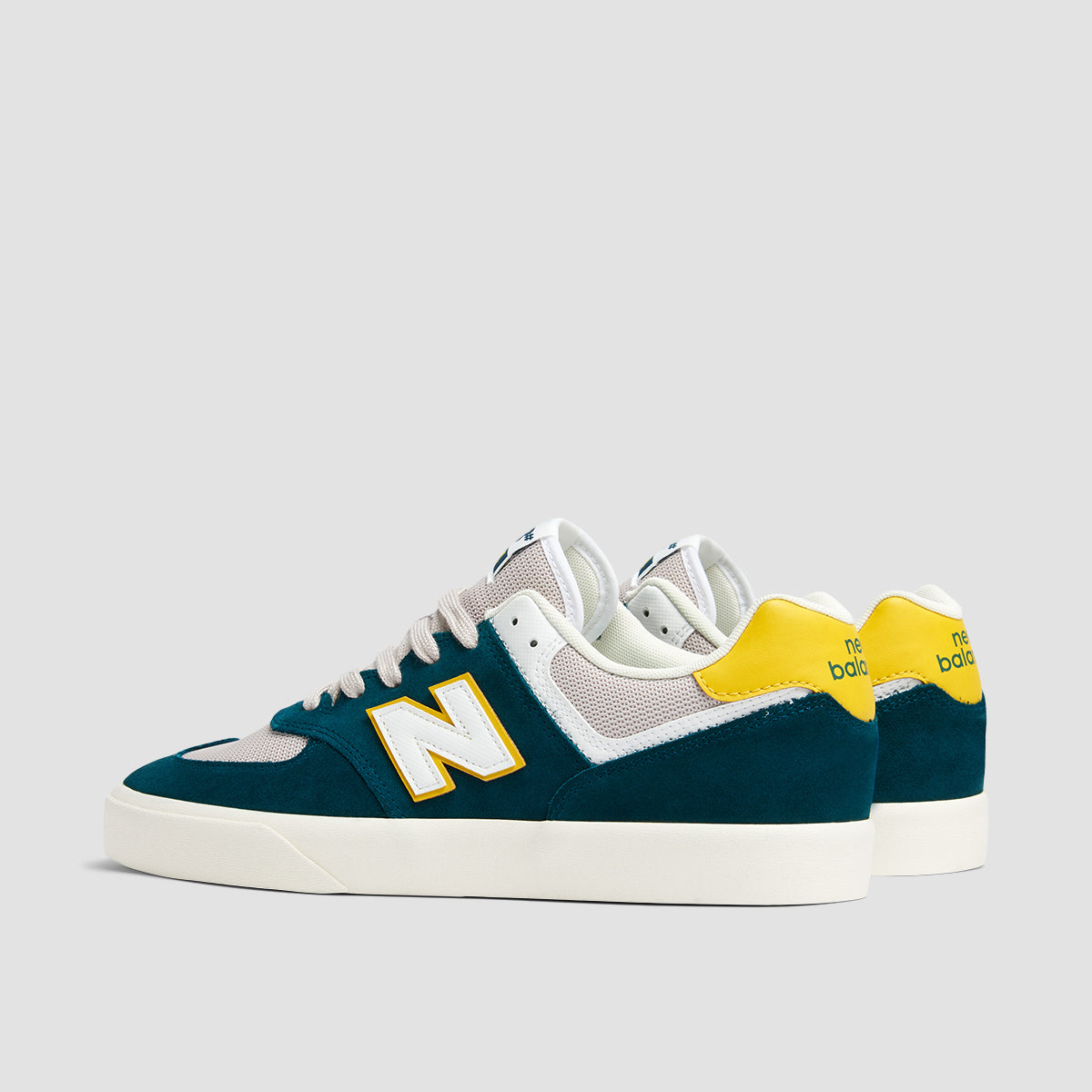 New Balance Numeric 574 Vulc Shoes - Deep Ocean/Sunflower