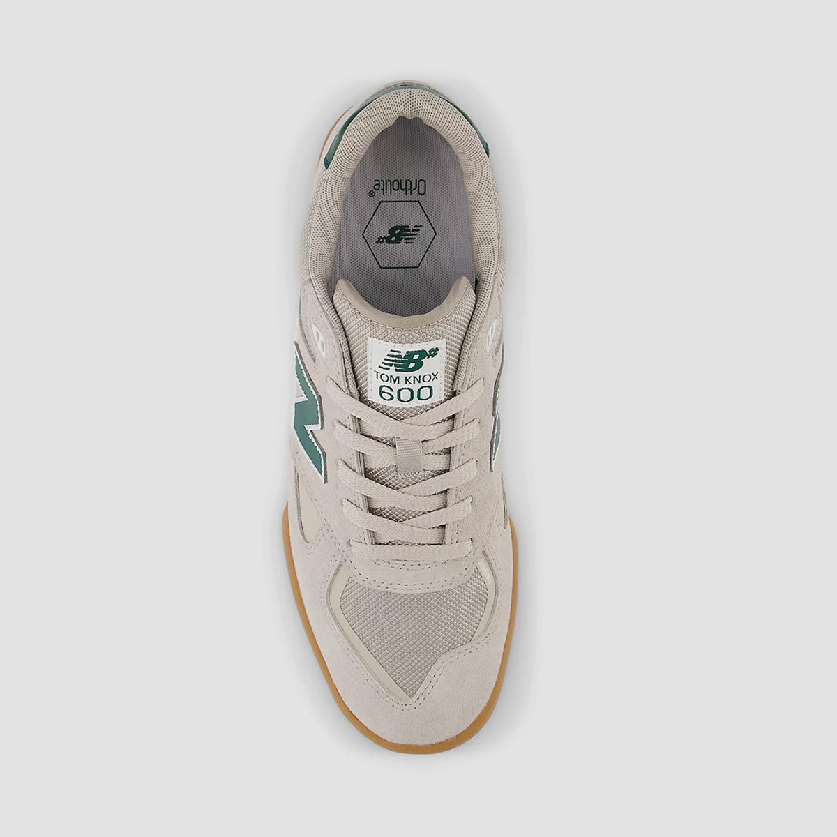 New Balance Numeric 600 Tom Knox Shoes - Timber Wolf/Forest Green