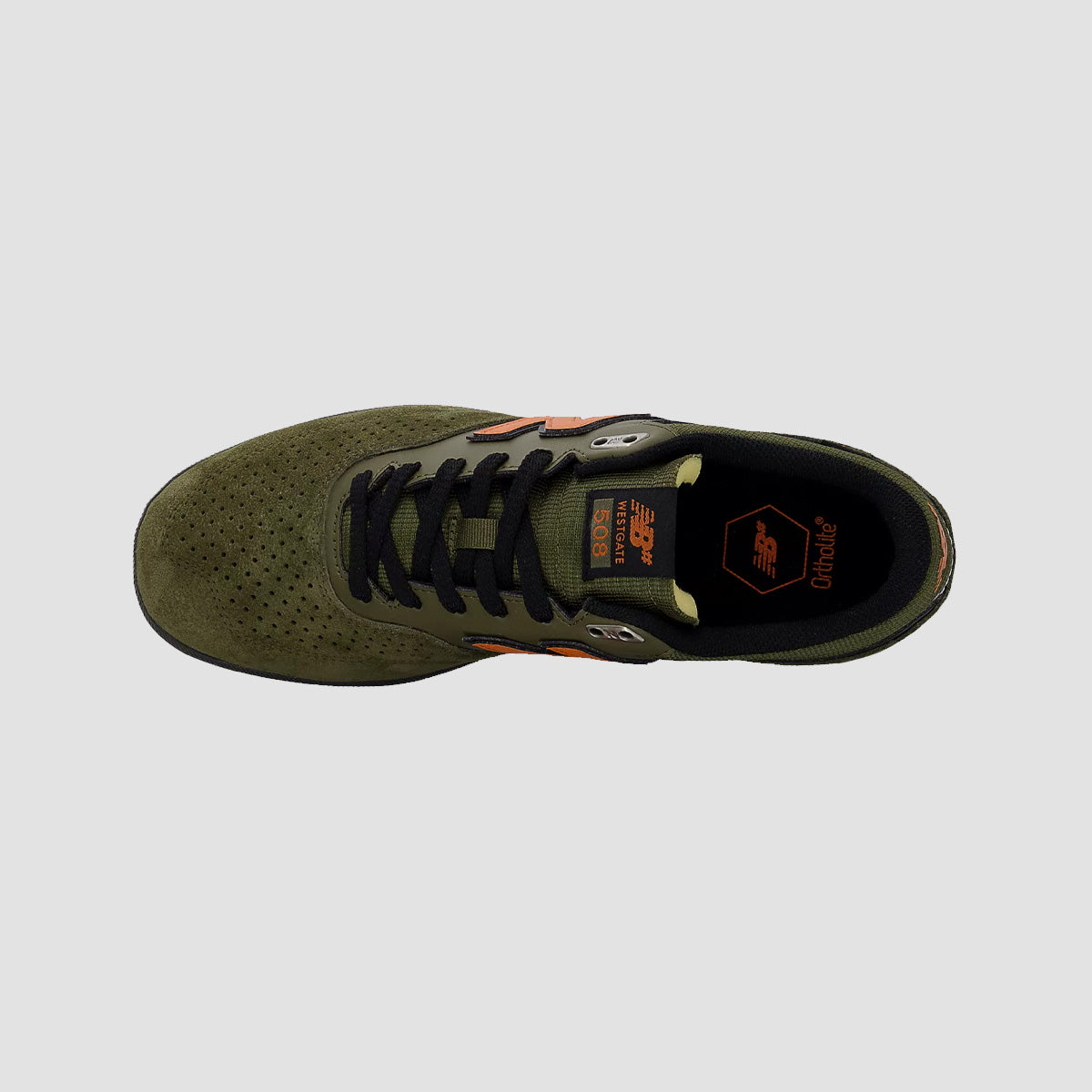 New Balance Numeric Brandon Westgate 508 Shoes - Olive/Burnt Orange