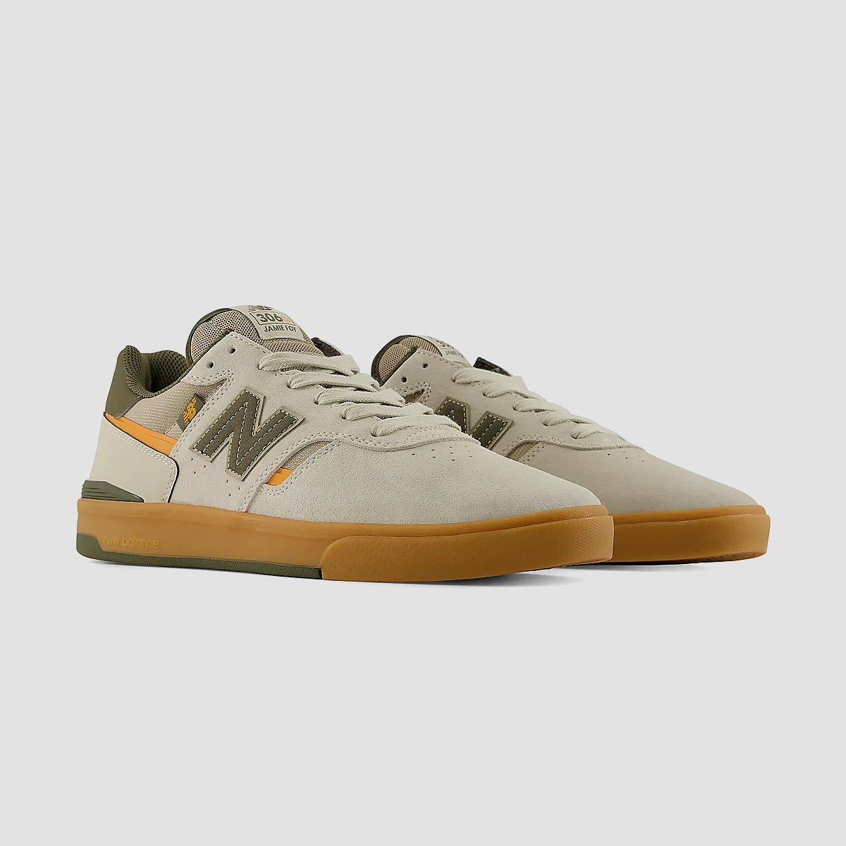 New Balance Numeric Jamie Foy 306C Shoes - Timberwolf/Dark Moss