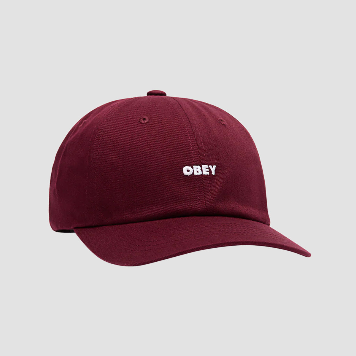 OBEY Bold Curve 6 Panel Straback Cap Port