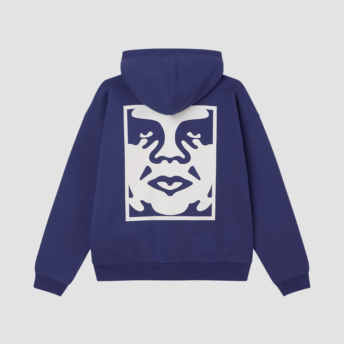 OBEY Bold Icon Extra Heavy Pullover Hoodie Skipper Blue