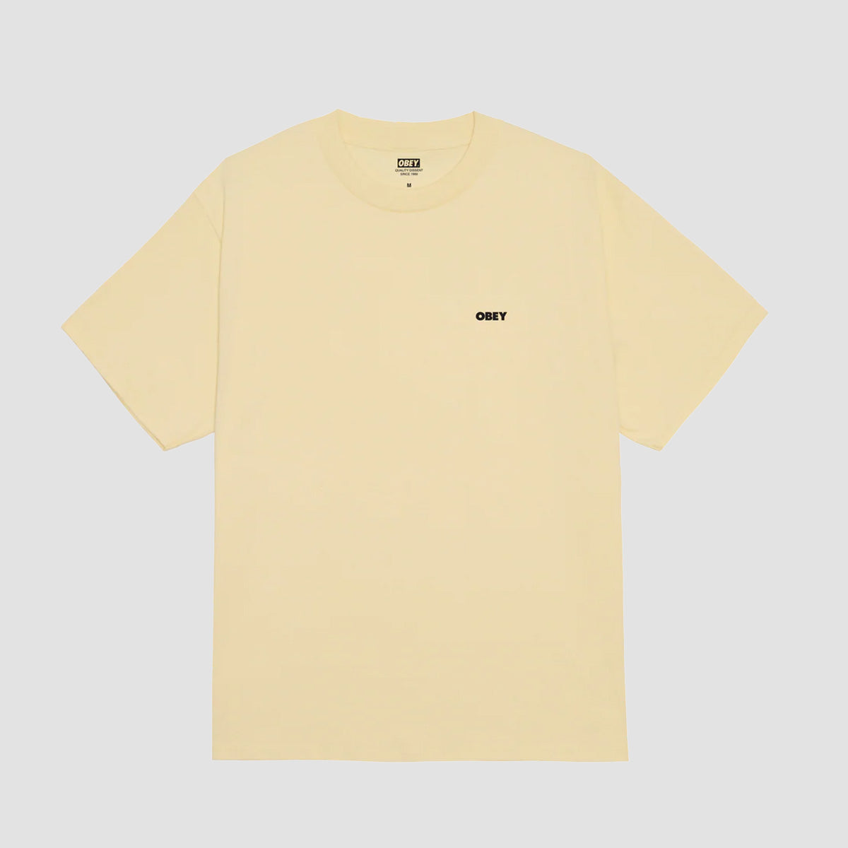 OBEY Chalky Icon T-Shirt Pale Yellow