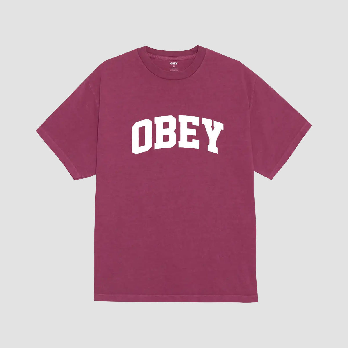OBEY Collegiate T-Shirt Pigment Berry