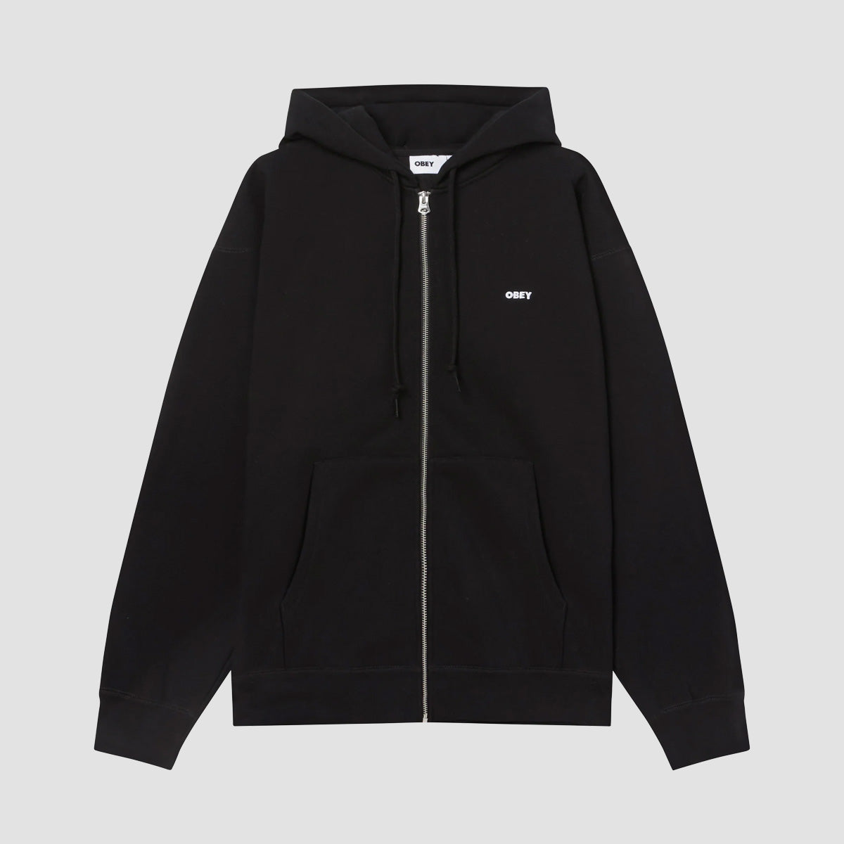 OBEY Established Works Bold Zip Hoodie Black