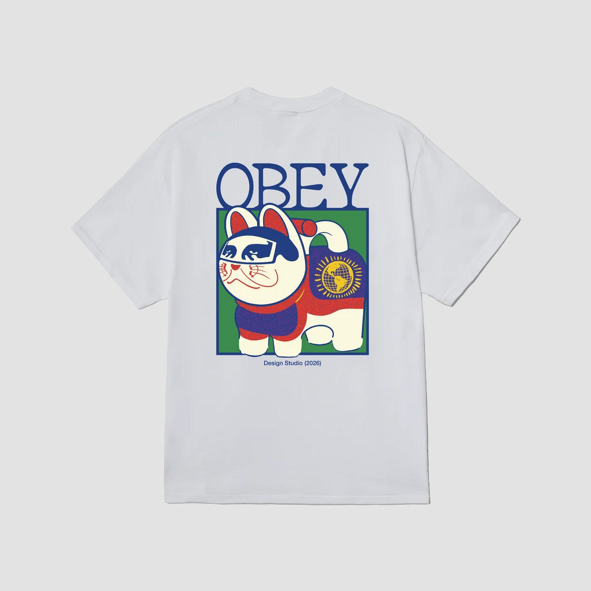OBEY Lucky Cat T-Shirt White
