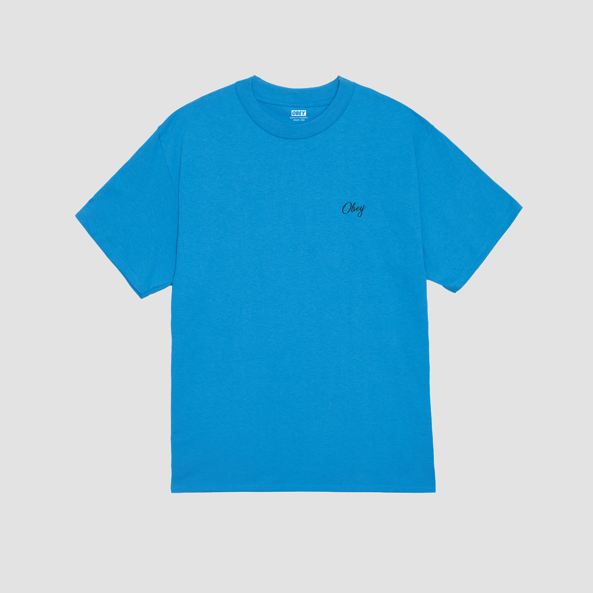 OBEY Paper Rose T-Shirt Azure Blue