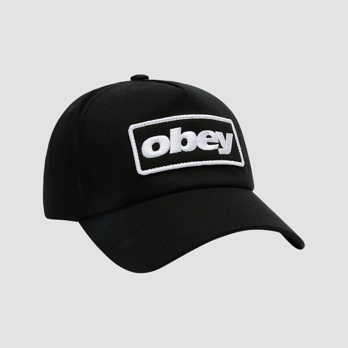 OBEY Ranch 5 Panel Snapback Cap Black