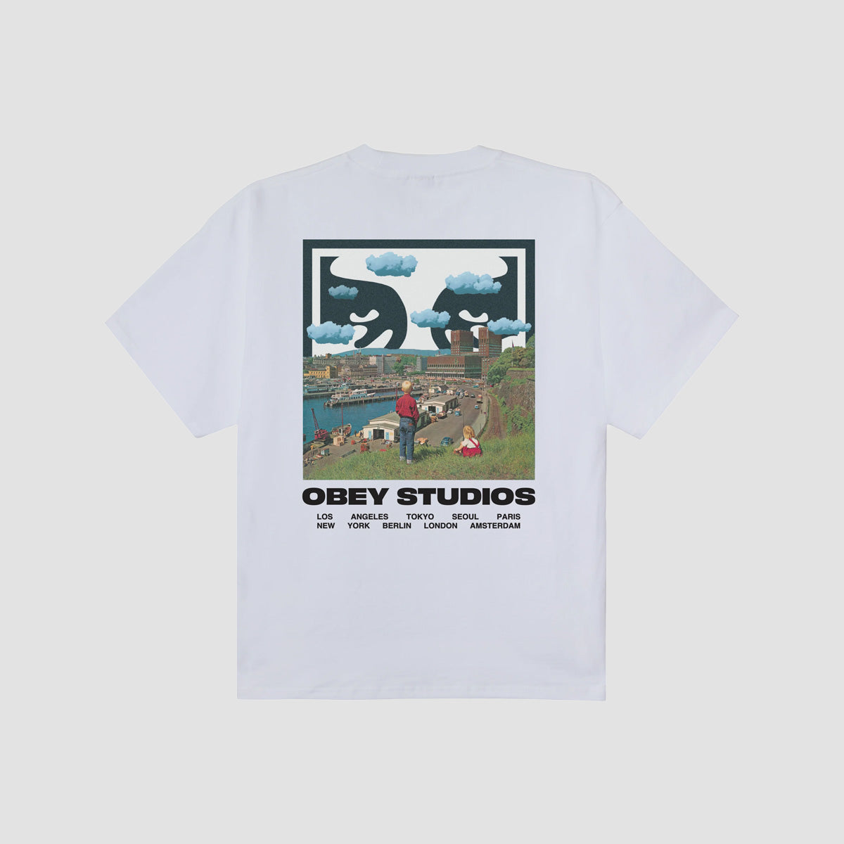 OBEY Sky Face T-Shirt White
