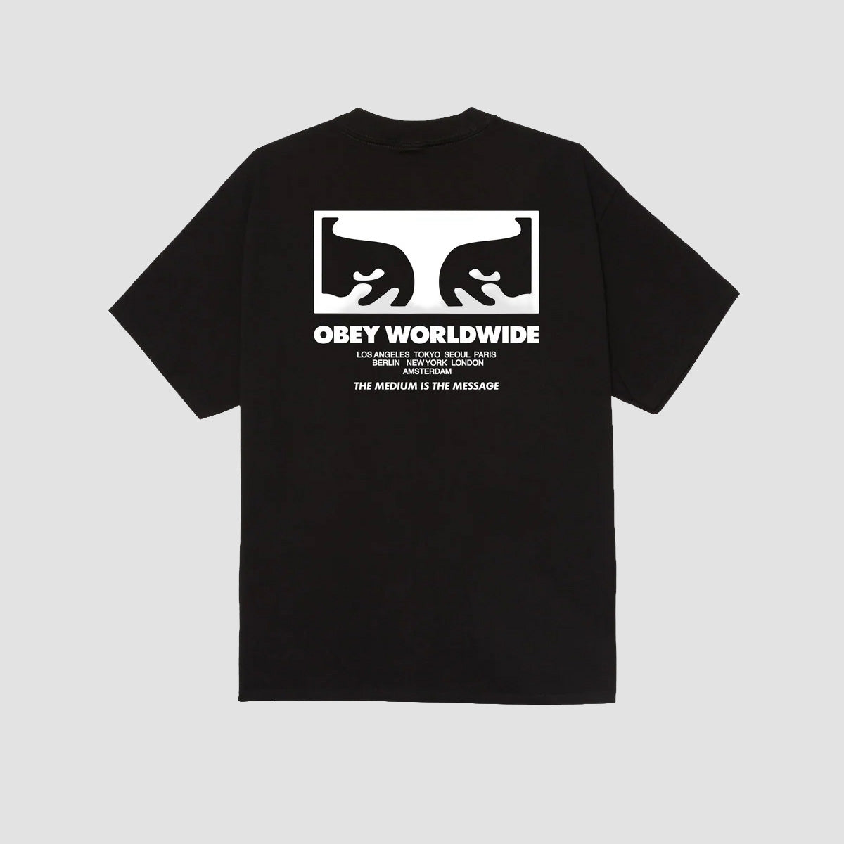 OBEY The Medium Is The Message T-Shirt Black