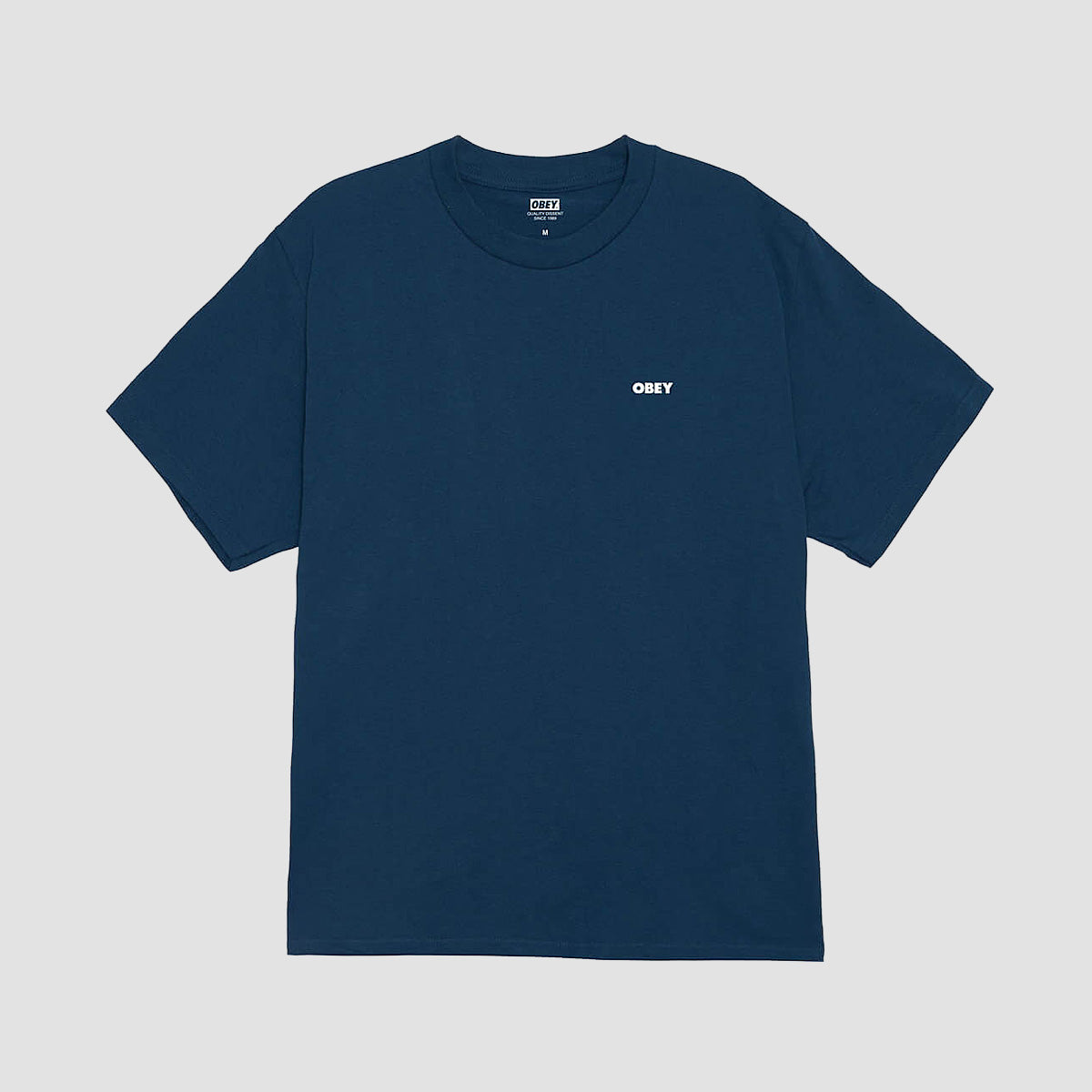 OBEY Visual Studios Flower T-Shirt Harbor Blue