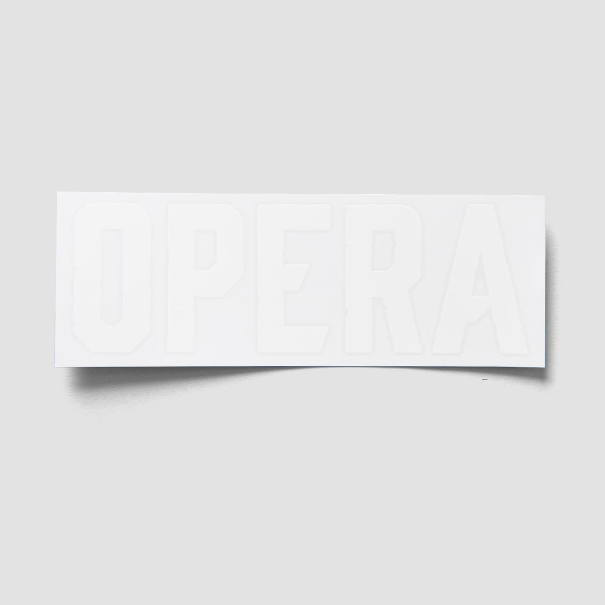 Opera Vinyl Die-Cut Sticker White 175x65mm