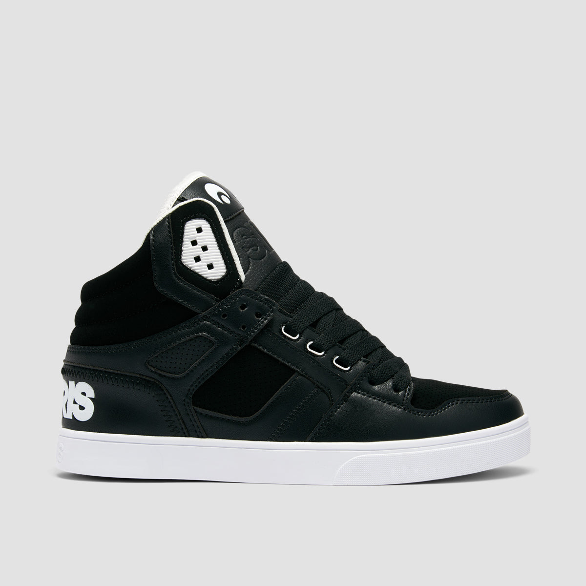 Osiris Clone High Top Shoes - Black/Black/White