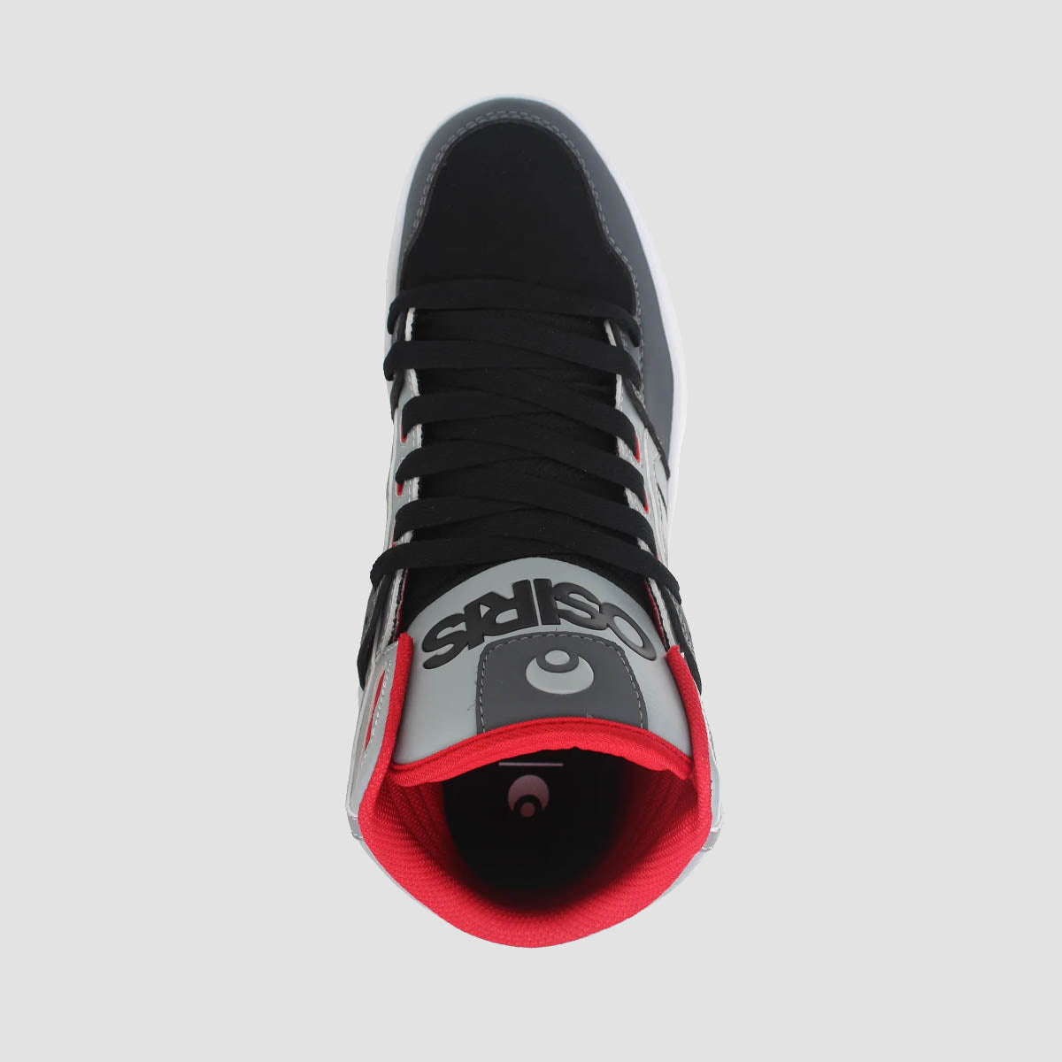 Osiris Clone High Top Shoes - Black/Grey/Red