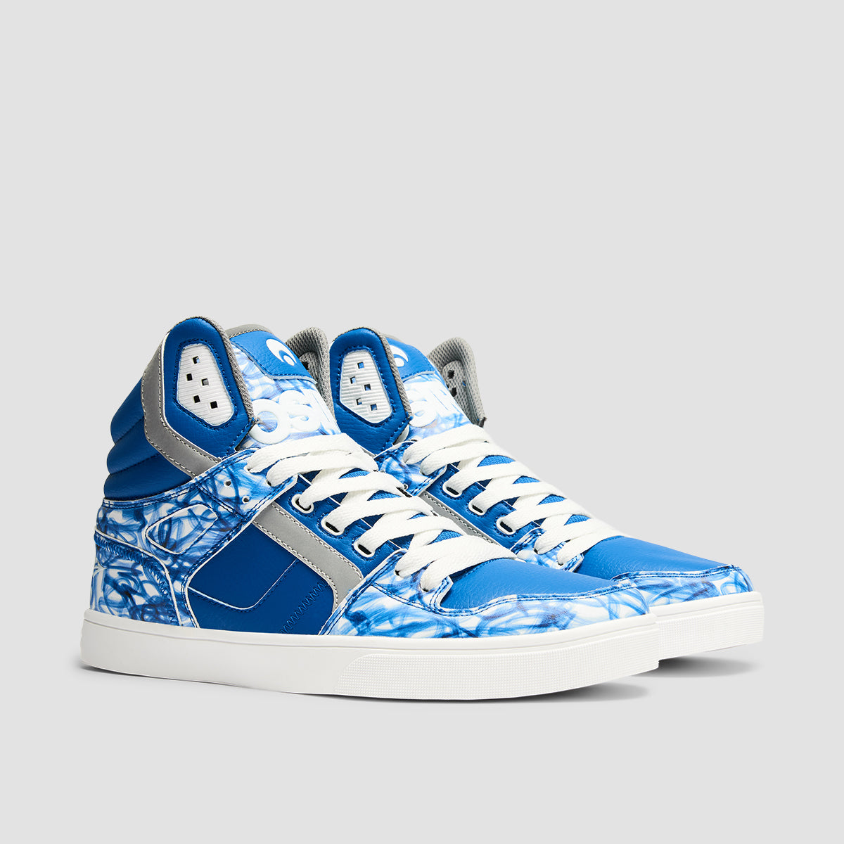 Osiris Clone High Top Shoes - Blue/Blue/White