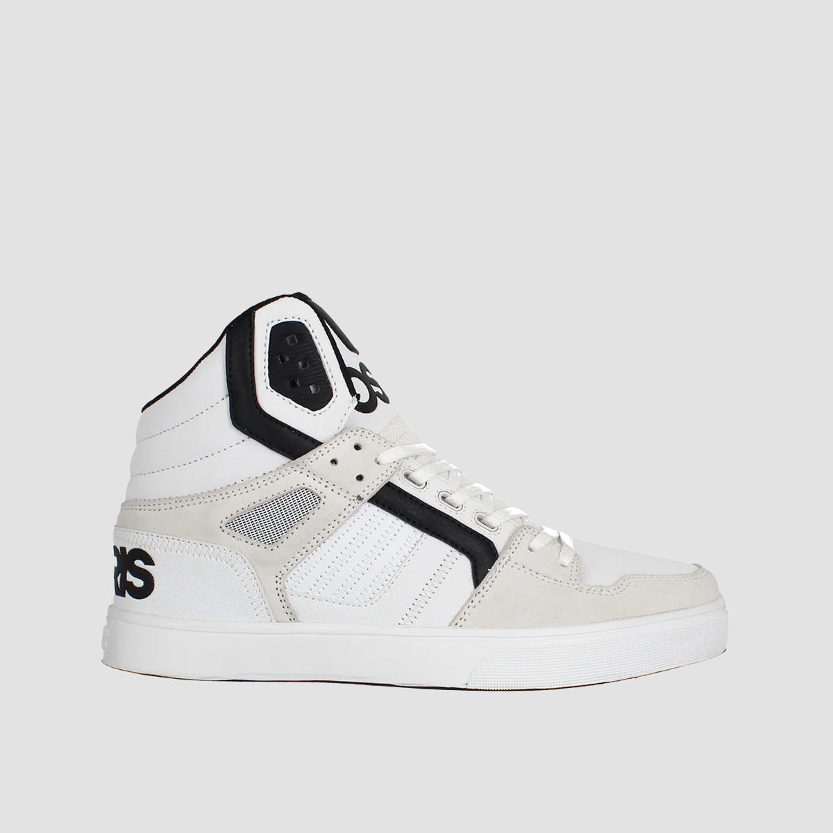 Osiris Clone High Top Shoes - White/Black/White