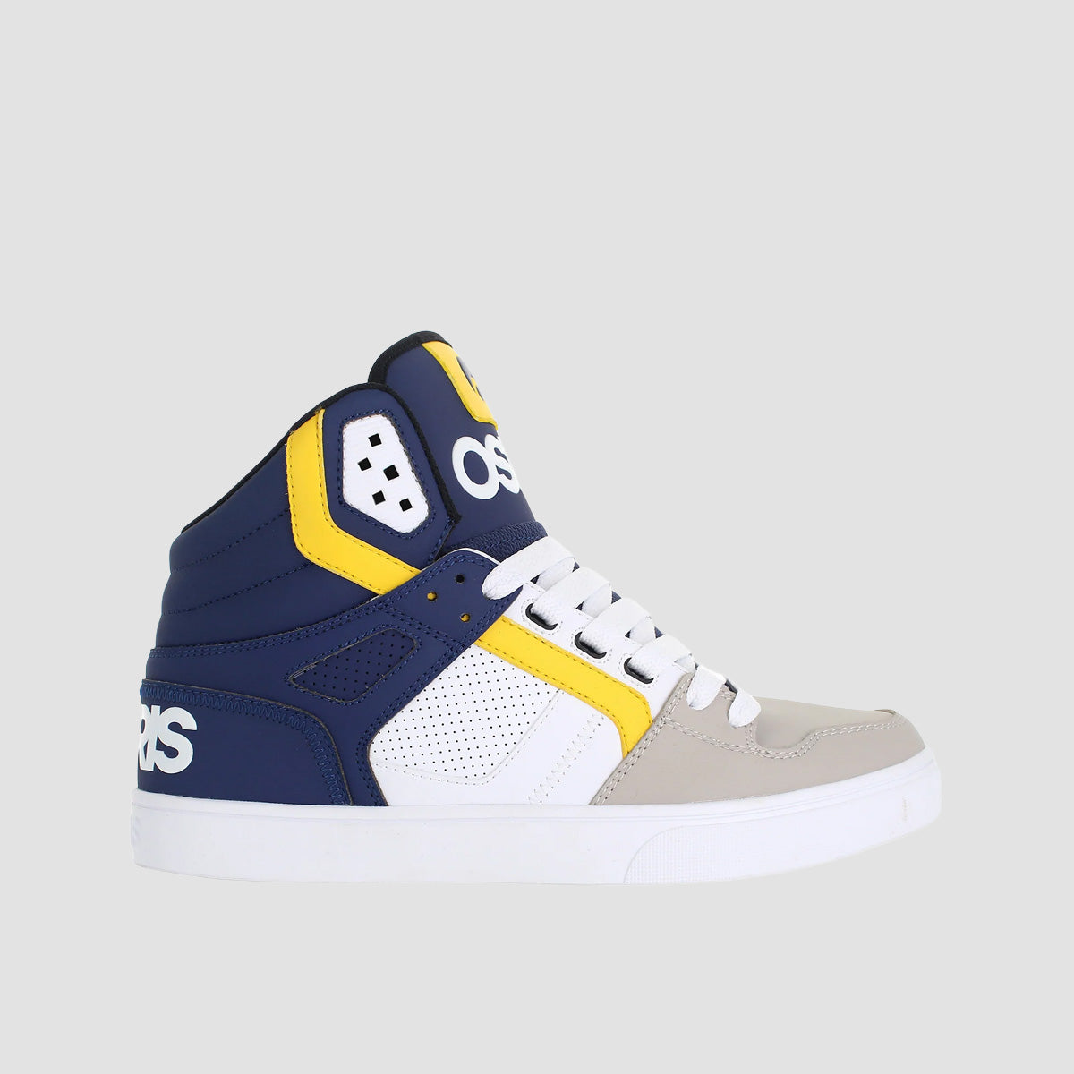 Osiris Clone High Top Shoes - White/Navy/Tan