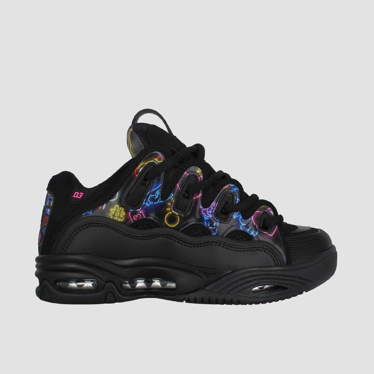 Osiris D3 2001 Shoes - Black/Pink/Holo