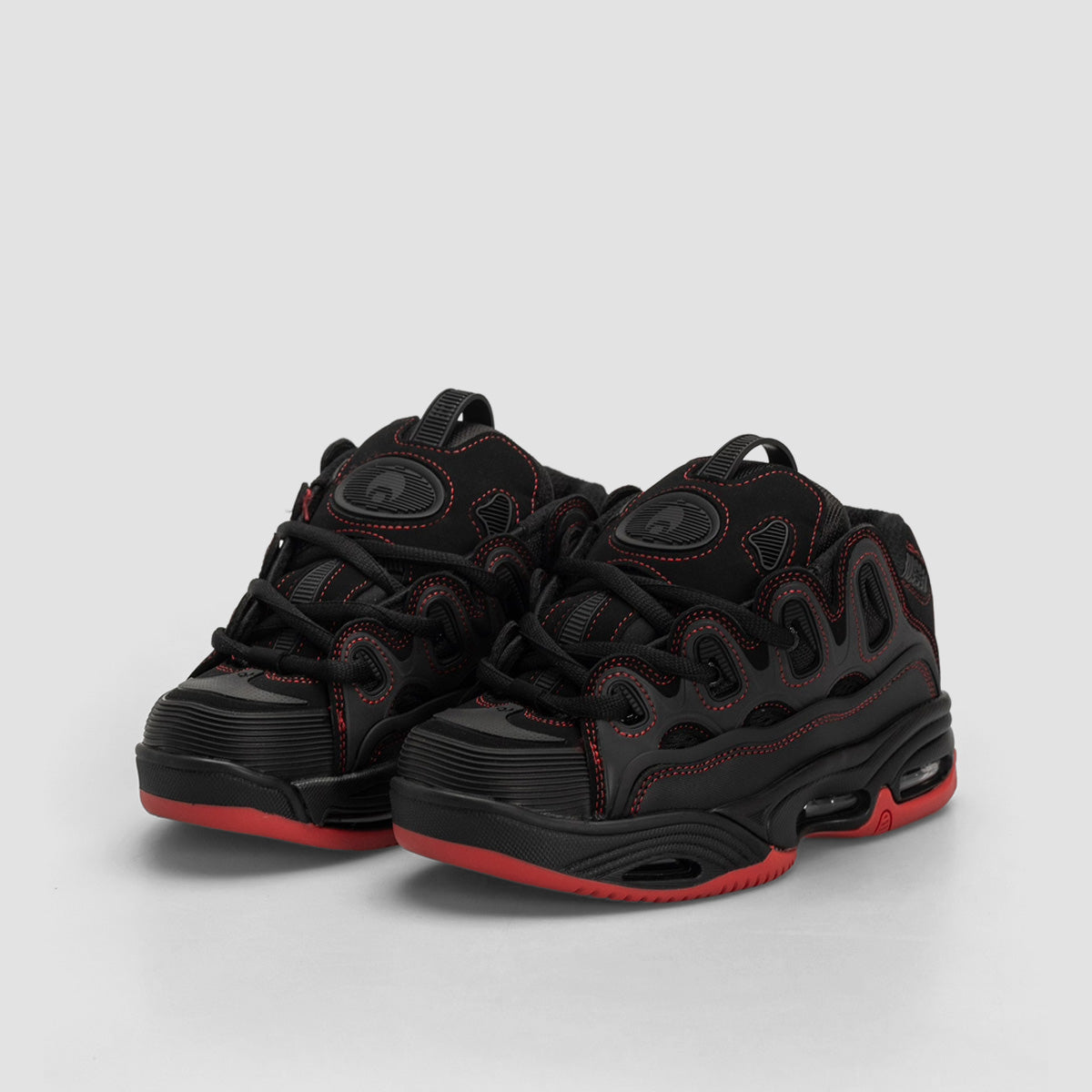 Osiris D3 2001 Shoes - Black/Red/Red
