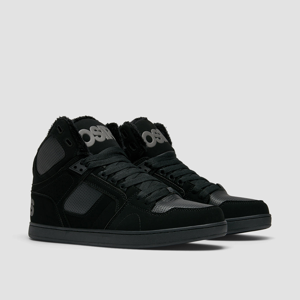 Osiris NYC 83 CLK High Top Shoes - Black/Black/Shearling