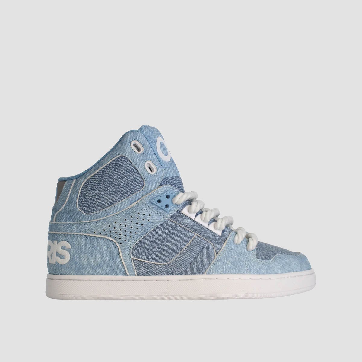 Osiris NYC 83 CLK High Top Shoes - Denim/White/White